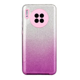 For HUAWEI Mate 30/Nova 5I pro/Mate 30 Pro/PSmart /Y5P/Y6P 2020 Phone Case Gradient Color Glitter Powder Phone Cover with Airbag Bracket purple