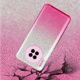 For HUAWEI Mate 30/Nova 5I pro/Mate 30 Pro/PSmart /Y5P/Y6P 2020 Phone Case Gradient Color Glitter Powder Phone Cover with Airbag Bracket Pink