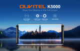 OUKITEL K5000 Smart Phone - 5.7 Inch, MT6750T, 18:9 Aspect Ratio, 4GB RAM,  64GB ROM, Black