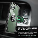 For iPhone 11 Pro max Magnetic Shockproof Ring Holder TPU Protective Case Cover black_iPhone11 pro