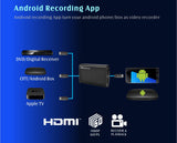 USB3.0 Cable HD60 Capture Card UVC with Microphone Input to Support 4k30fps Input Output black