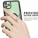 For iPhone 11 Pro max Magnetic Shockproof Ring Holder TPU Protective Case Cover black_iPhone11 pro