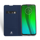 DUX DUCIS for MOTO G7 Magnetic Attraction Shockproof Full Protective Case with Bracket Card Slot black_MOTO G7