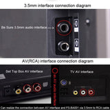 CSR 4.0 Dual Bluetooth 4.0 Audio Signal Transmitter 3.5mm Audio Interface of TV DVD MP3 black