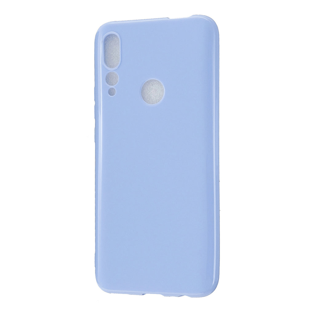 For HUAWEI Y9/Y9 Prime 2019 Cellphone Shell Glossy TPU Case Soft Mobile Phone Cover Full Body Protection taro purple