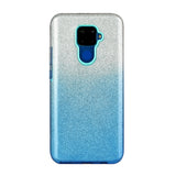 For HUAWEI Mate 30/Nova 5I pro/Mate 30 Pro/PSmart /Y5P/Y6P 2020 Phone Case Gradient Color Glitter Powder Phone Cover with Airbag Bracket blue