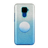 For HUAWEI Mate 30/Nova 5I pro/Mate 30 Pro/PSmart /Y5P/Y6P 2020 Phone Case Gradient Color Glitter Powder Phone Cover with Airbag Bracket blue