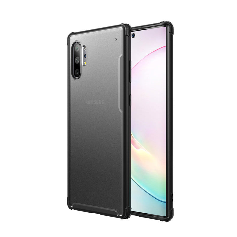 Frosted All-inclusive Armor Anti-fall Mobile Phone Case Cover for Samsung Note10+ black_Samsung Note10+/Note10 plus