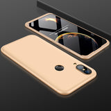 For HUAWEI NOVA 3 3 in 1 360 Degree Non-slip Shockproof Full Protective Case gold