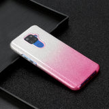 For HUAWEI Mate 30/Nova 5I pro/Mate 30 Pro/PSmart /Y5P/Y6P 2020 Phone Case Gradient Color Glitter Powder Phone Cover with Airbag Bracket Pink