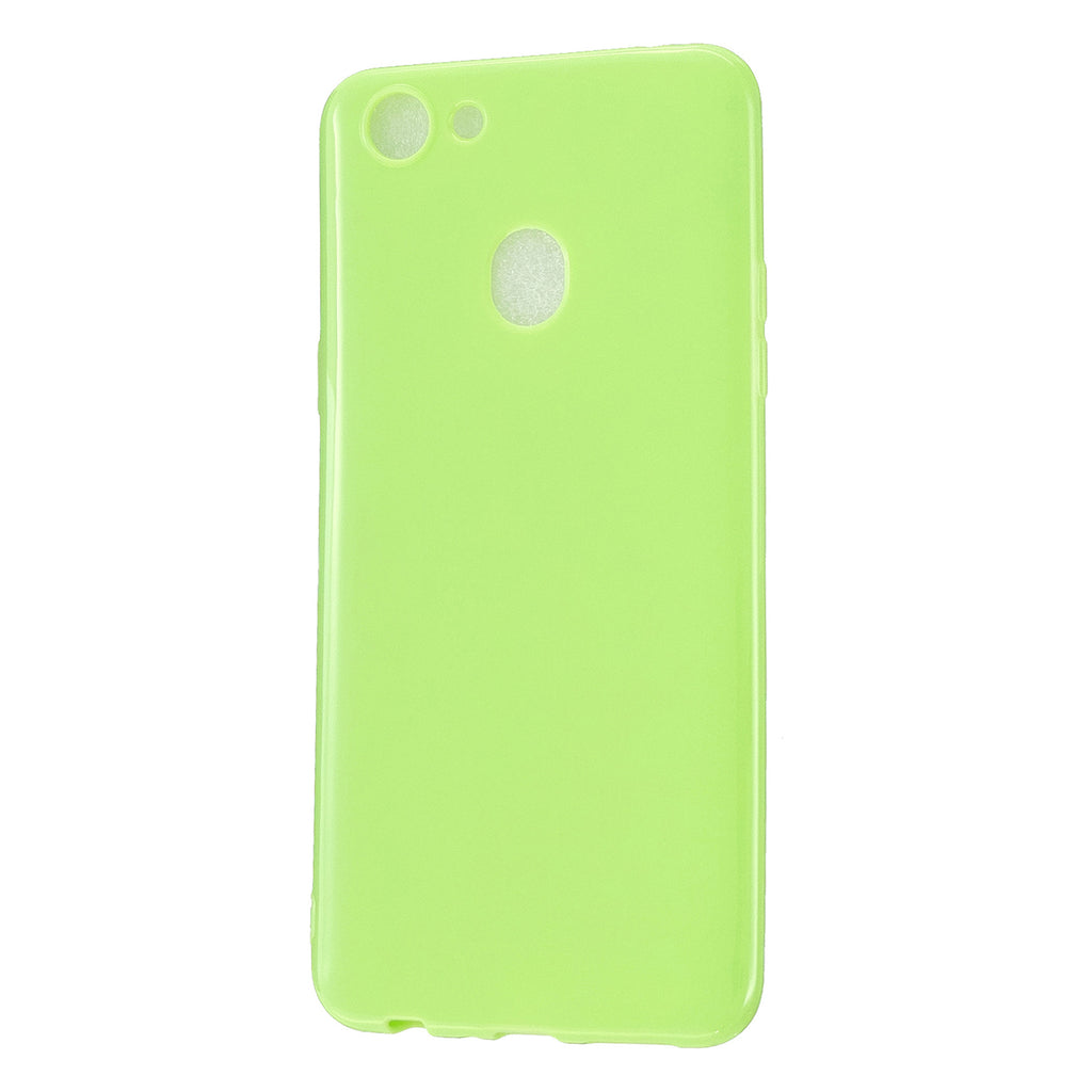 For OPPO A79/A83 Cellphone Cover Soft Hands Feel No-Fade TPU Phone Case Full Body Protection Fluorescent green