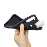 For Redmi NOTE 8 NOTE 8 pro 3D Color Painting Pattern Drop Protection Soft TPU Back Cover Mobile Phone Case black