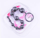 Jelly Anal Beads Orgasm Vagina Plug Play Pull Ring Ball Anal Stimulator Butt Beads  purple