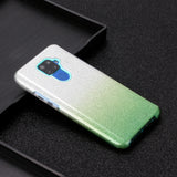 For HUAWEI Mate 30/Nova 5I pro/Mate 30 Pro/PSmart /Y5P/Y6P 2020 Phone Case Gradient Color Glitter Powder Phone Cover with Airbag Bracket green