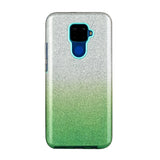 For HUAWEI Mate 30/Nova 5I pro/Mate 30 Pro/PSmart /Y5P/Y6P 2020 Phone Case Gradient Color Glitter Powder Phone Cover with Airbag Bracket green