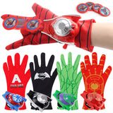 Children Cute Cartoon Movie Figure Gloves Toy Launcher iron Man