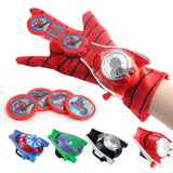 Children Cute Cartoon Movie Figure Gloves Toy Launcher iron Man