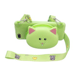 For HUAWEI Y5 2018/Y5 2019 Cellphone Case Mobile Phone Shell Shockproof TPU Cover with Cartoon Cat Pig Panda Coin Purse Lovely Shoulder Starp  Black