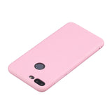 for HUAWEI Honor 9 lite Cute Candy Color Matte TPU Anti-scratch Non-slip Protective Cover Back Case dark pink