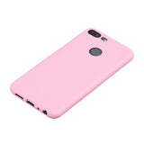 for HUAWEI Honor 9 lite Cute Candy Color Matte TPU Anti-scratch Non-slip Protective Cover Back Case dark pink