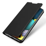DUX DUCIS for Samsung A21s/A51 5G Magnetic Protective Case Bracket with Card Slot Leather Mobile Phone Cover black