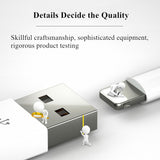 SIMU ÿ1.5M fast Charging Data Cable Set  Suitable for Iphone6 / 7/8 / X Mobile Phone Wire Soft  USB  Plug white_iphone
