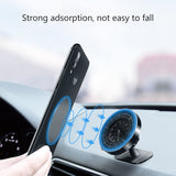 Card Button Paste Type Magnetic Clock Vehicle-mounted Mobile Phone Stents black