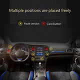 Card Button Paste Type Magnetic Clock Vehicle-mounted Mobile Phone Stents black