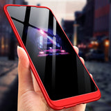 For HUAWEI Honor 8X Ultra Slim PC Back Cover Non-slip Shockproof 360 Degree Full Protective Case Silver black silver_HUAWEI Honor 8X