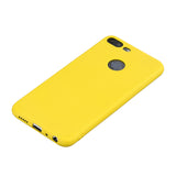 for HUAWEI Honor 9 lite Cute Candy Color Matte TPU Anti-scratch Non-slip Protective Cover Back Case yellow