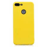 for HUAWEI Honor 9 lite Cute Candy Color Matte TPU Anti-scratch Non-slip Protective Cover Back Case yellow