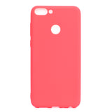for HUAWEI Honor 9 lite Cute Candy Color Matte TPU Anti-scratch Non-slip Protective Cover Back Case red