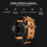 Zeblaze THOR 4 PRO 4G SmartWatch 1.6inch Display 16GB 600mAh Leather Straps Brown