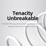 SIMU 1.5M 5A Super Fast Charge TYPE-C Mobile Phone Wire Soft Data Cable  USB Charging Plug white_Type c