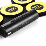 Electronic Drum Pad - 6 Drum Pads, 2 Foot Pedals, USB Port, Earphone Jack, Self-recording, Portable Design