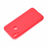 For HUAWEI Honor 8C Lovely Candy Color Matte TPU Anti-scratch Non-slip Protective Cover Back Case red