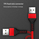 SIMU 3-in-1 Weave 1.2M Mobile Phone Peripheral Safe Charging Data Cable Set black