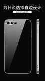 ForiPhone 7/8/SE 2020/7 plus/8 plus/6/6S/6 plus/6S plus Mobile Phone shell Square Transparent electroplating TPU Cover Cell Phone Case black