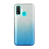 For HUAWEI Mate 30/Nova 5I pro/Mate 30 Pro/PSmart /Y5P/Y6P 2020 Phone Case Gradient Color Glitter Powder Phone Cover with Airbag Bracket blue