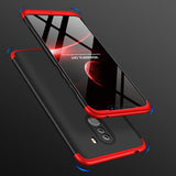 For XIAOMI Pocophone F1 Ultra Slim PC Back Cover Non-slip Shockproof 360 Degree Full Protective Case black