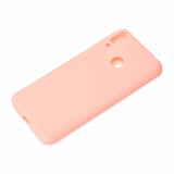 For HUAWEI Honor 8C Lovely Candy Color Matte TPU Anti-scratch Non-slip Protective Cover Back Case Light pink