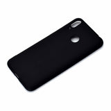 For HUAWEI Honor 8C Lovely Candy Color Matte TPU Anti-scratch Non-slip Protective Cover Back Case black
