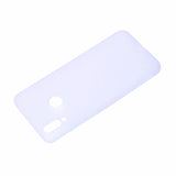 For HUAWEI Honor 8C Lovely Candy Color Matte TPU Anti-scratch Non-slip Protective Cover Back Case white