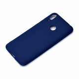 For HUAWEI Honor 8C Lovely Candy Color Matte TPU Anti-scratch Non-slip Protective Cover Back Case Navy