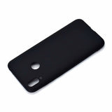 For HUAWEI Honor 8C Lovely Candy Color Matte TPU Anti-scratch Non-slip Protective Cover Back Case black