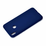 For HUAWEI Honor 8C Lovely Candy Color Matte TPU Anti-scratch Non-slip Protective Cover Back Case Navy