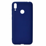 For HUAWEI Honor 8C Lovely Candy Color Matte TPU Anti-scratch Non-slip Protective Cover Back Case Navy