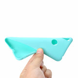 For HUAWEI Honor 8C Lovely Candy Color Matte TPU Anti-scratch Non-slip Protective Cover Back Case white