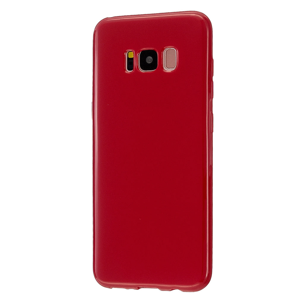 For Samsung S8/S8 Plus Smartphone Case Soft Hands Feel Precise Cutouts Anti-scrathc Mobile Phone TPU Shell Rose red
