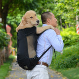 Dog Bag Carrier Pet Dog Backpack for Large Medium Small Dogs Breathable Travel Dog Bag for Riding Hiking black_S